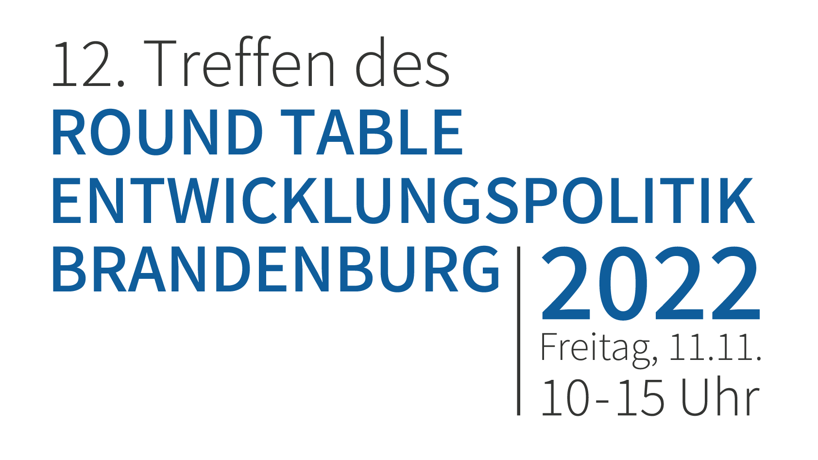 12. Treffen des Round Table Entwicklungspolitik Land Brandenburg